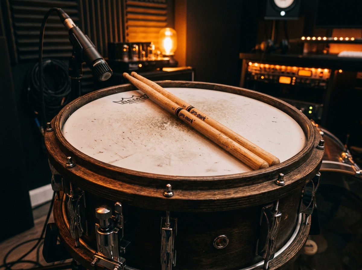 Drumsticks set out for practice